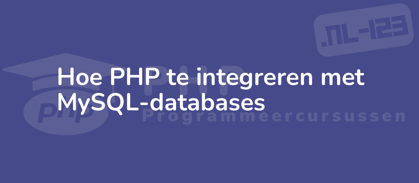 modern minimalistic design with php and mysql logos showcasing seamless integration for efficient database management