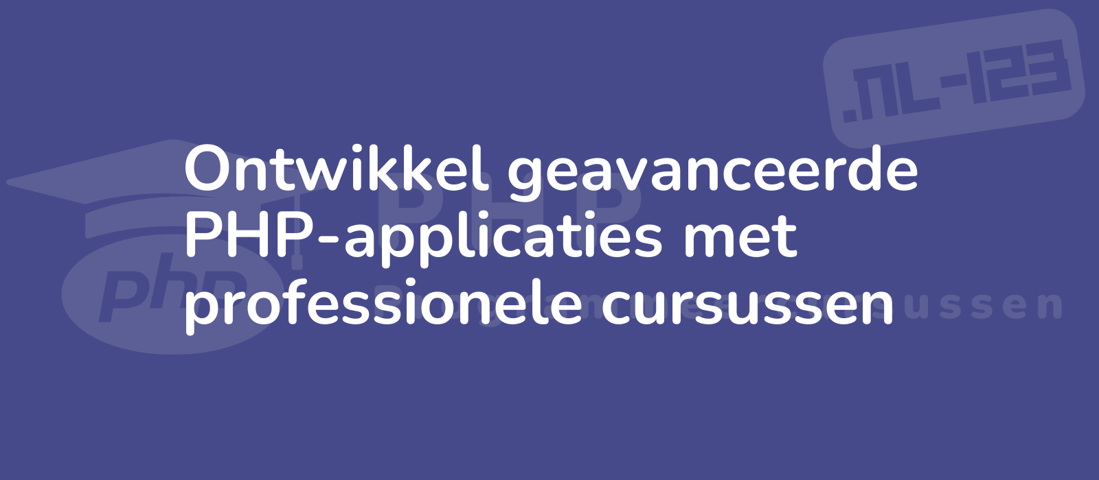 professional course featuring a skilled developer building advanced php applications with a sleek design and coding elements 4k