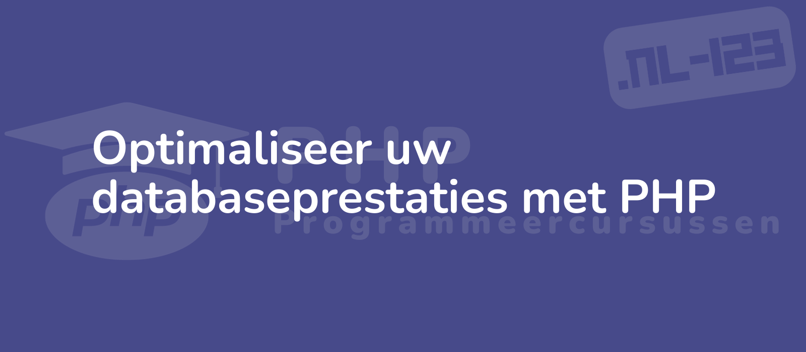 professional programmer optimizing database performance using php against a sleek blue background high resolution focused and efficient