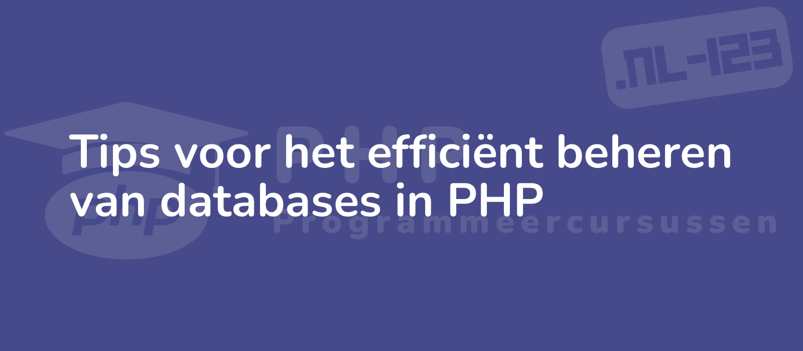 high resolution image highlighting efficient php database management tips with a sleek design and vibrant colors