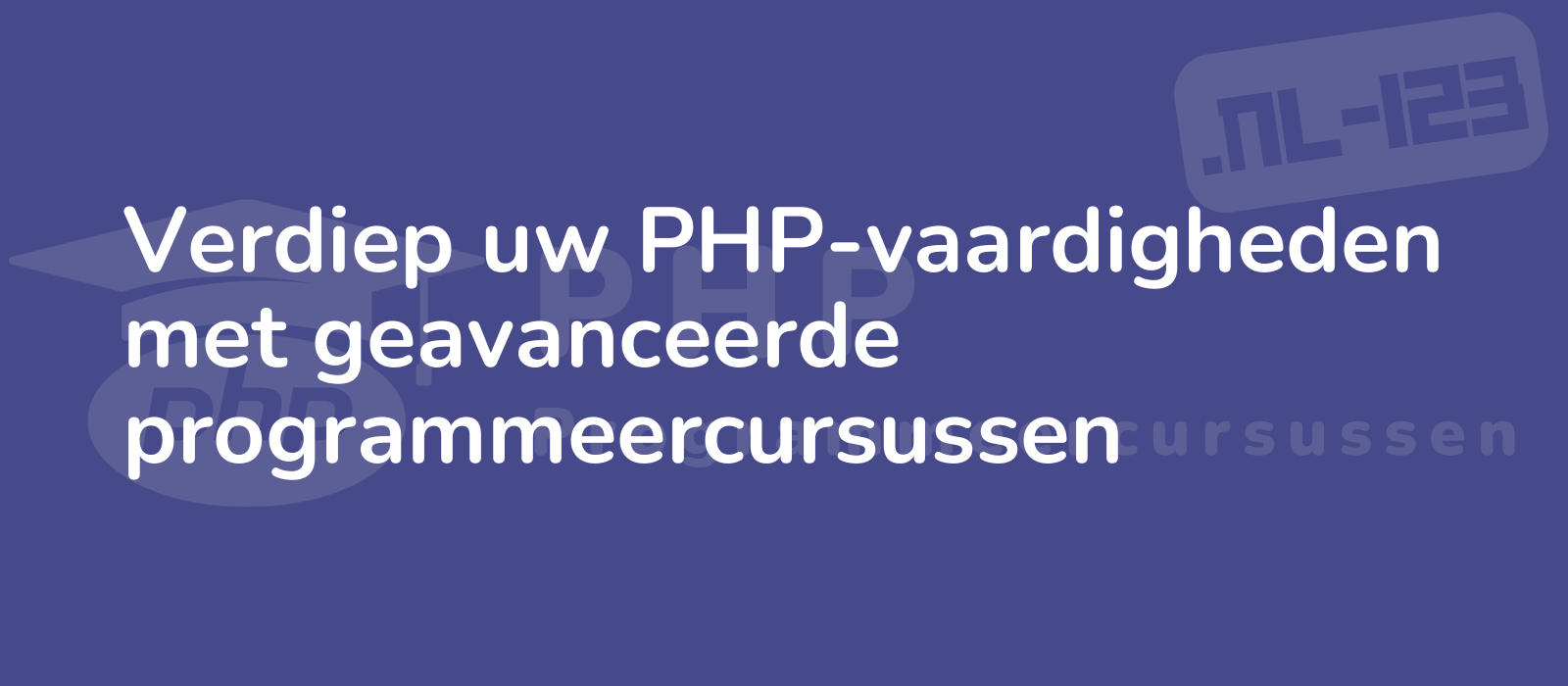 professional programmer deepening php skills through advanced coding courses displayed against a sleek modern backdrop